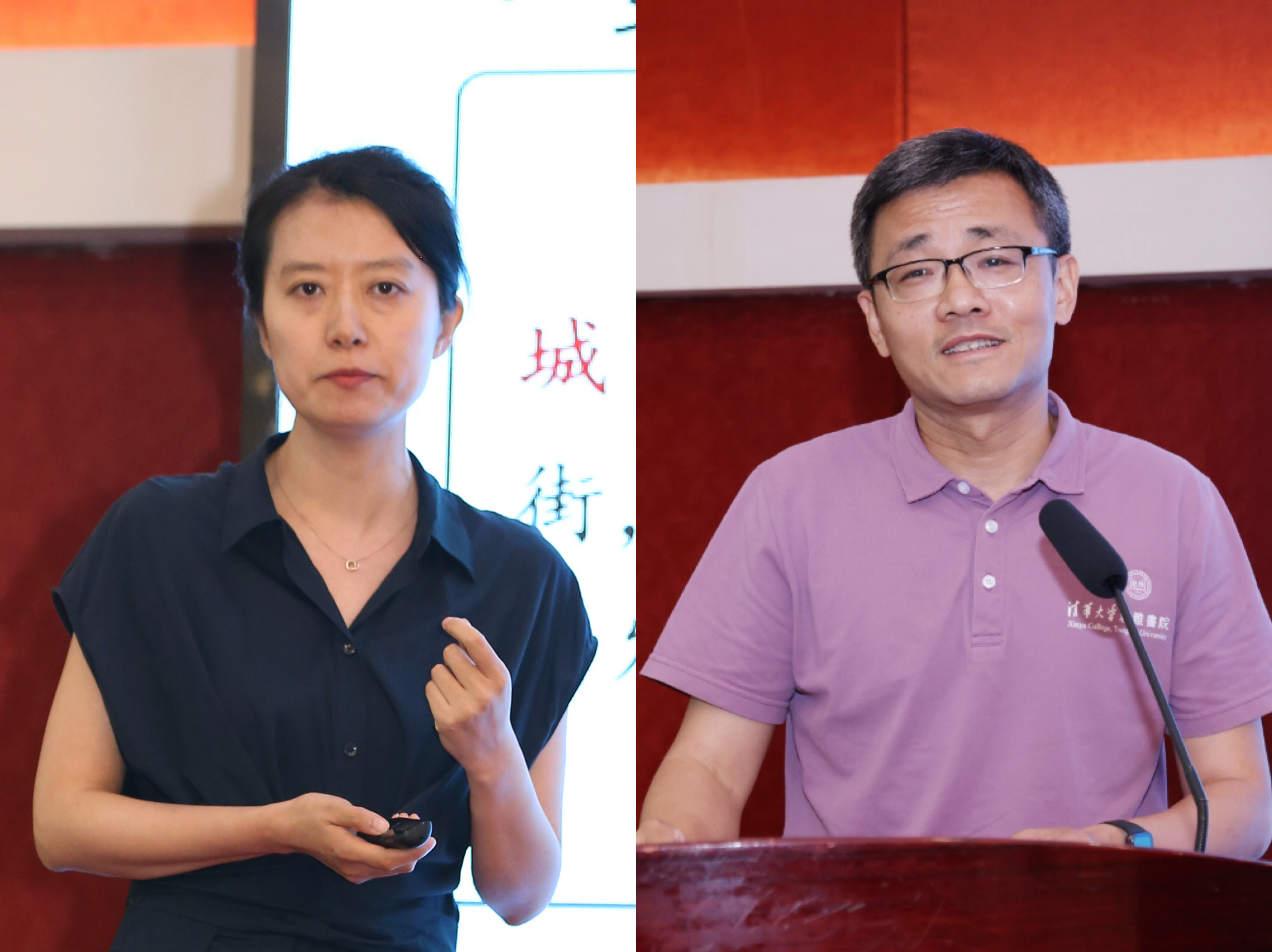 20240511-0033990威尼斯第十三届青年教师教学沙龙暨教改项目中期交流研讨会-董瑞林-郭璐（左）带来教学示范课，梅赐琪（右）进行总结点评.jpg